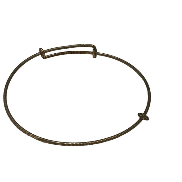 Alex & Ani Set of 4 Brass, Copper and Silver Color Bangle Bracelets with Charms - Picture 2 of 8